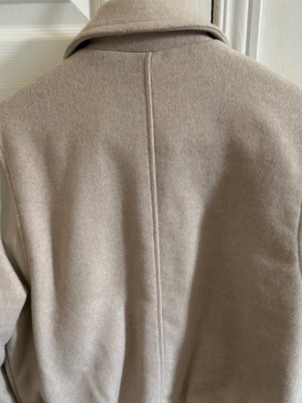 NWOT - Oak + Fort Varsity Jacket in Beige - Picture 4 of 4